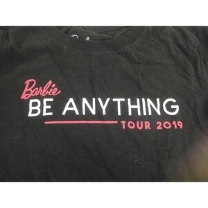 BARBIE BE ANYTHING TOUR 2019 girls Large 10-12 black pink t-shirt top‎ NEW